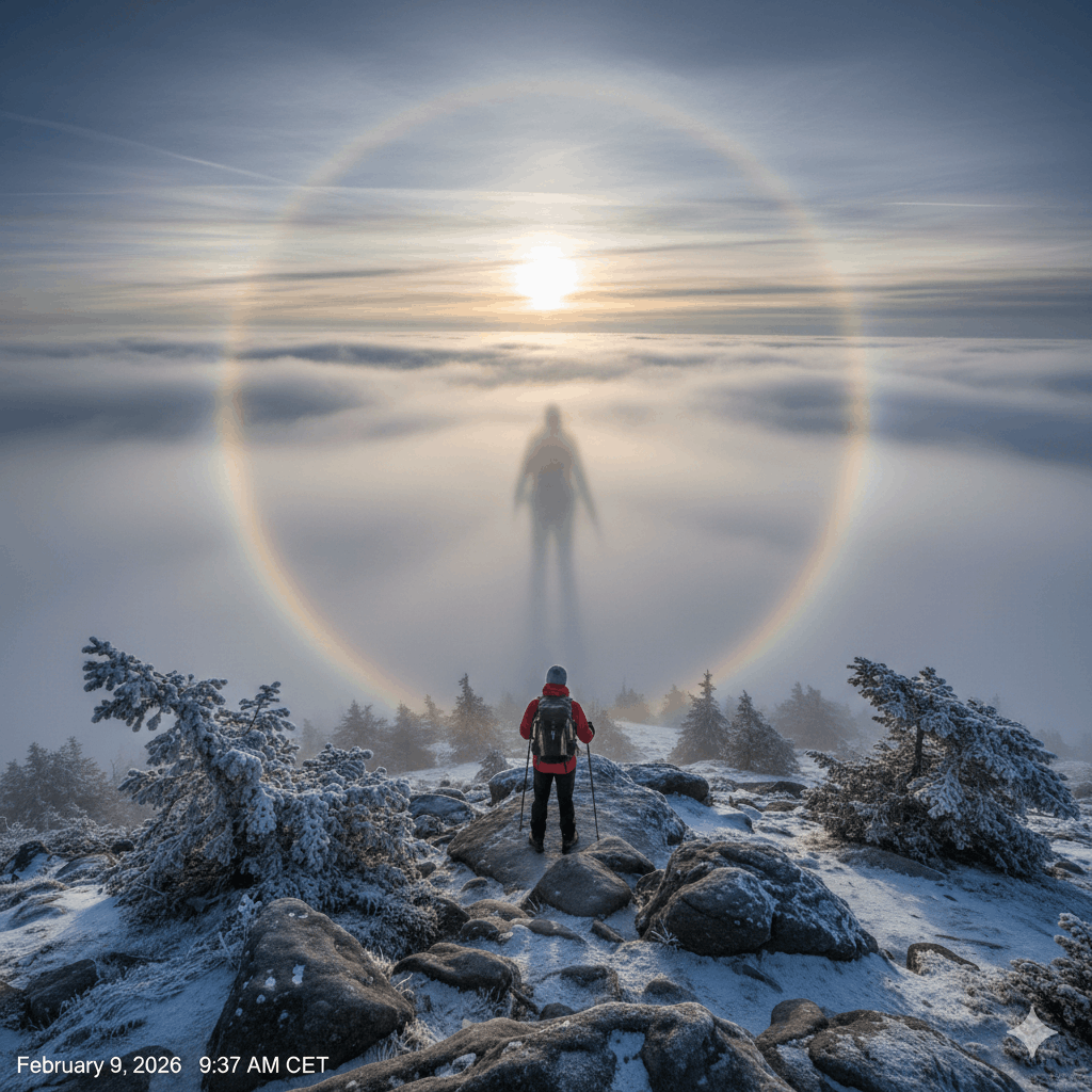 Wetterphänomen Das Brockengespenst – Wenn der eigene Schatten zum Riesen wird